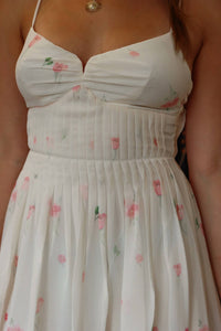 Astr - Bellora Floral Pintuck Midi Dress