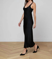 L'Agence - Akiya Satin Maxi Dress