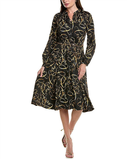 Tahari - Chain Belt Dress