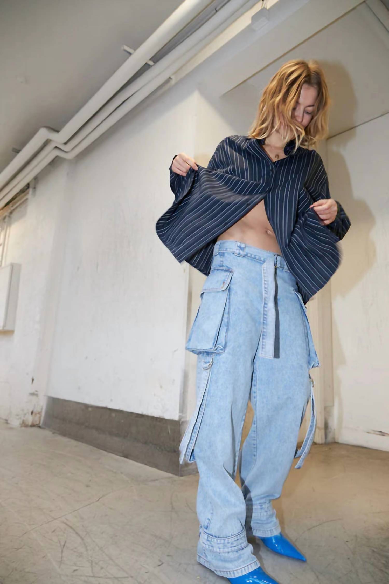 Stella Nova - Margot Denim Cargo Jeans