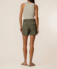 Kut From The Kloth - Katana Linen Drawstring Short