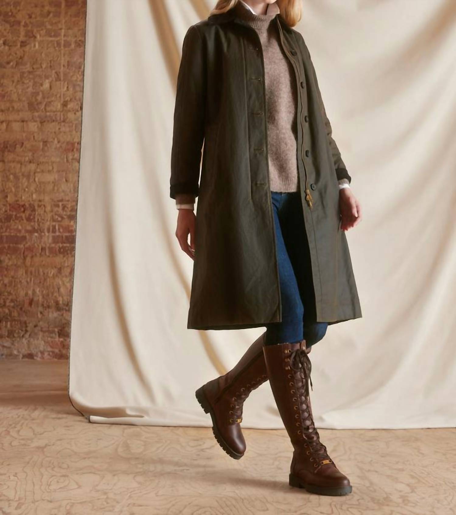 Fairfax & Favor - Edith Wax Longline Coat