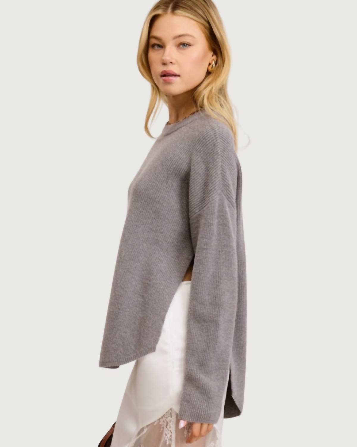 Mimosa - Tatum Side Slit Sweater