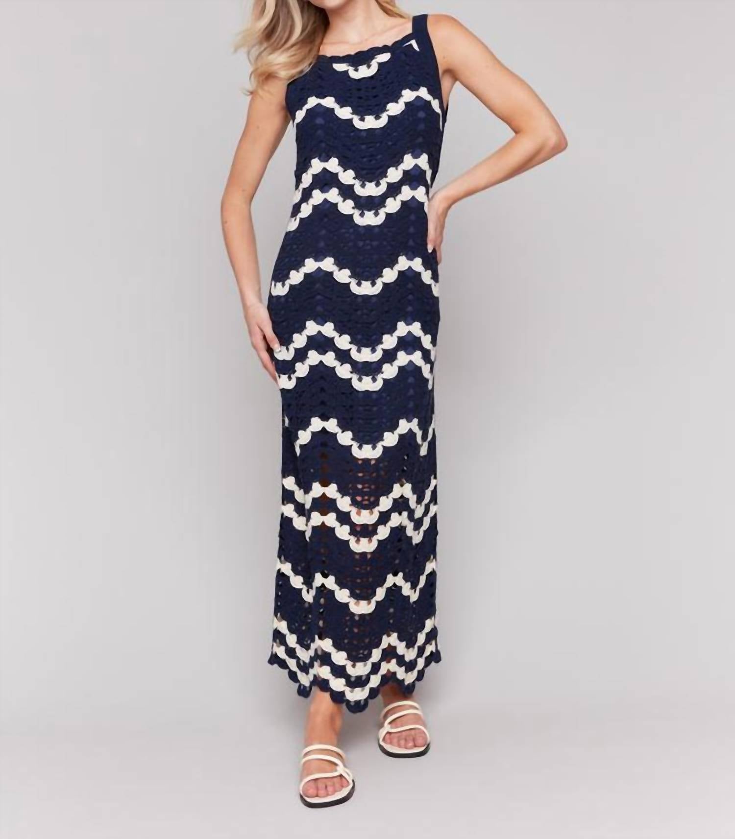 Charlie B - Crochet Sleeveless Maxi Dress
