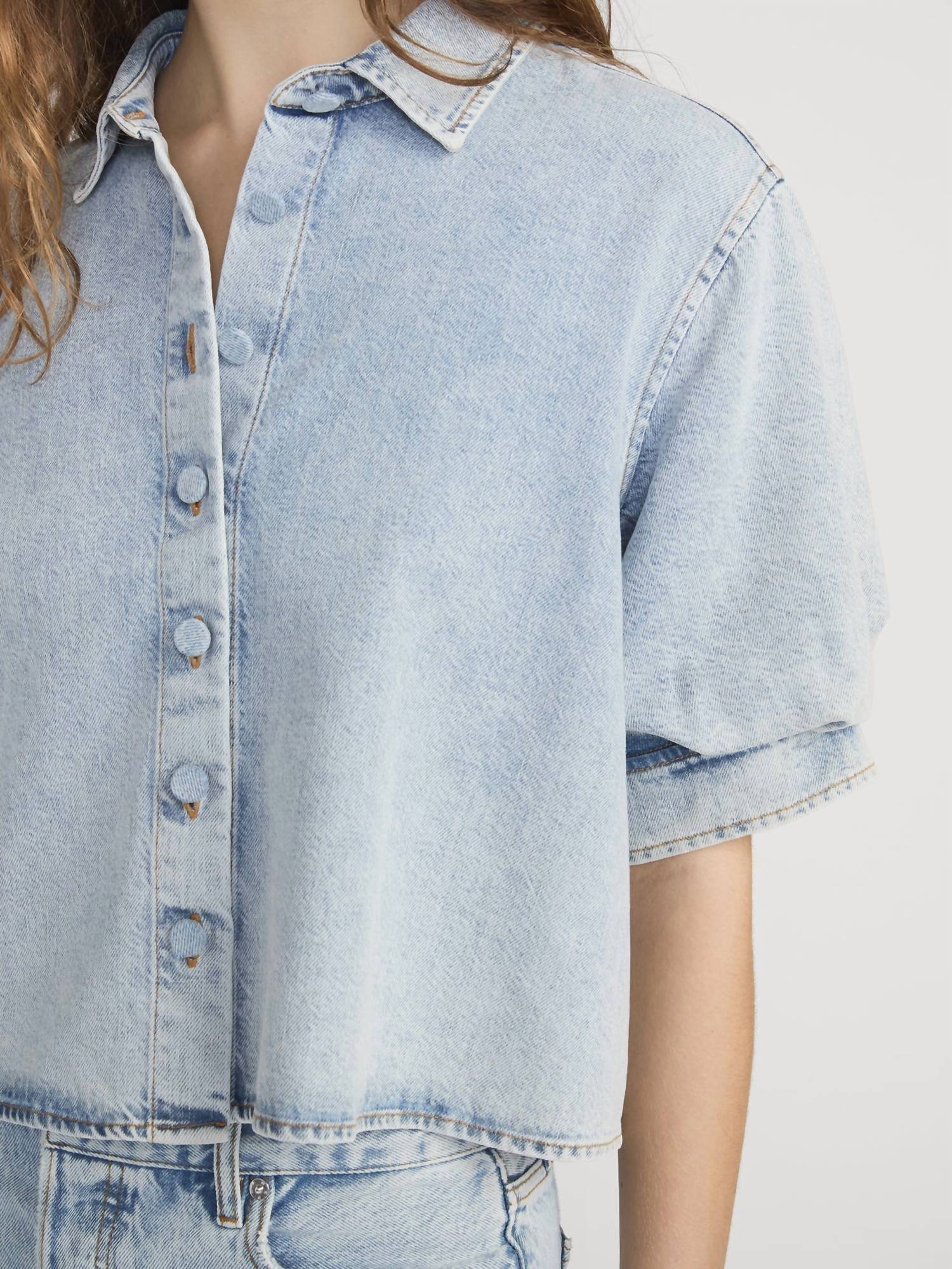 Frame - Billow Sleeve Denim Shirt