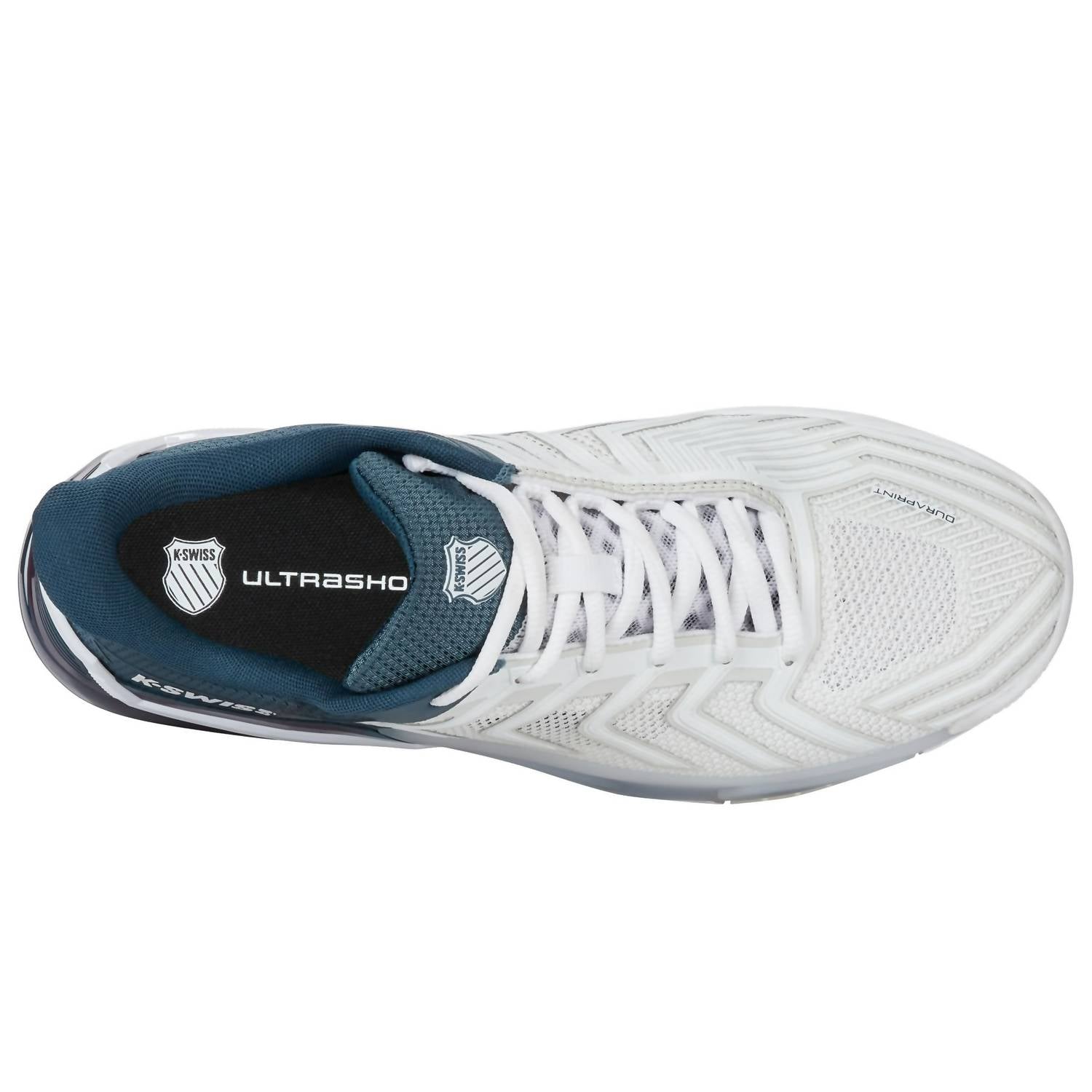 K-Swiss Men's Ultrashot 4 Tennis Shoe in white stargazer neon blaze - men's shoe - alternate view
