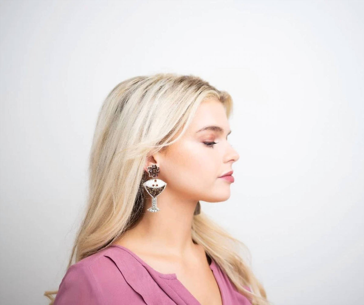 Allie Beads - Women's Espresso Martini Earrings