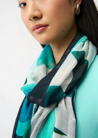Joseph Ribkoff - Geometric Fringed Edges scarf