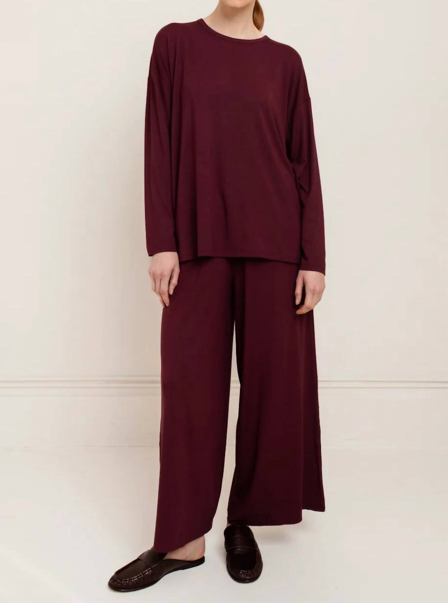 Paper Label - Modal Wide Leg Crop Pants