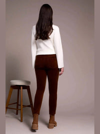 Tribal - Micro Cord Audrey Slim Ankle Pant