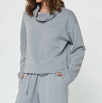 Current Air - Cowl Neck Pullover Sweatshirt
