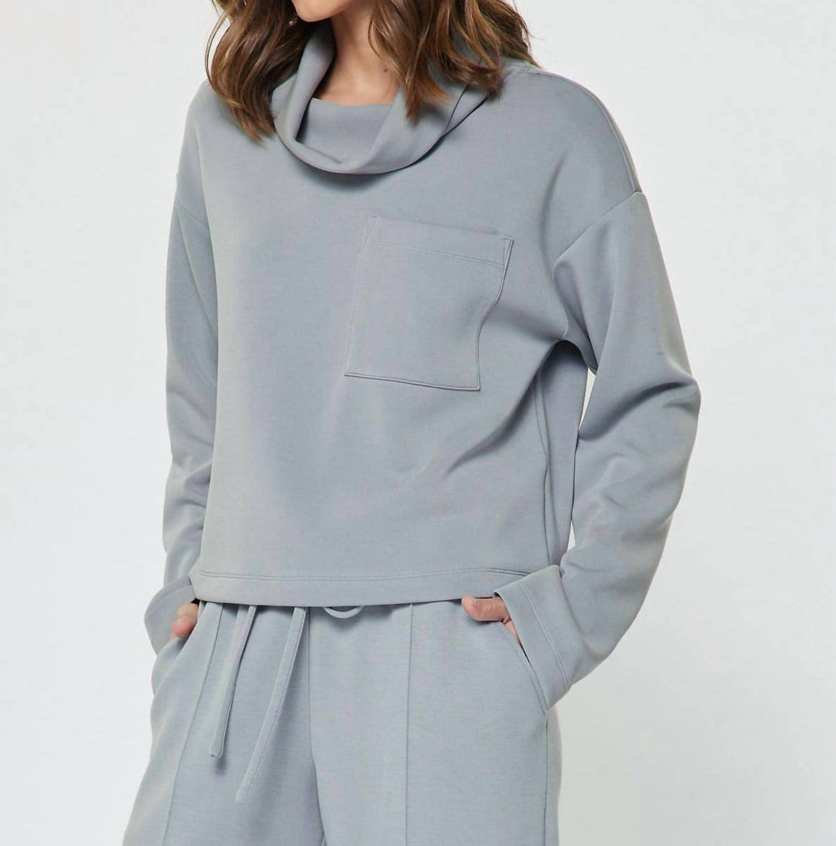 Current Air - Cowl Neck Pullover Sweatshirt