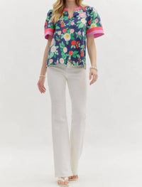 Entro - Rinna Floral Top