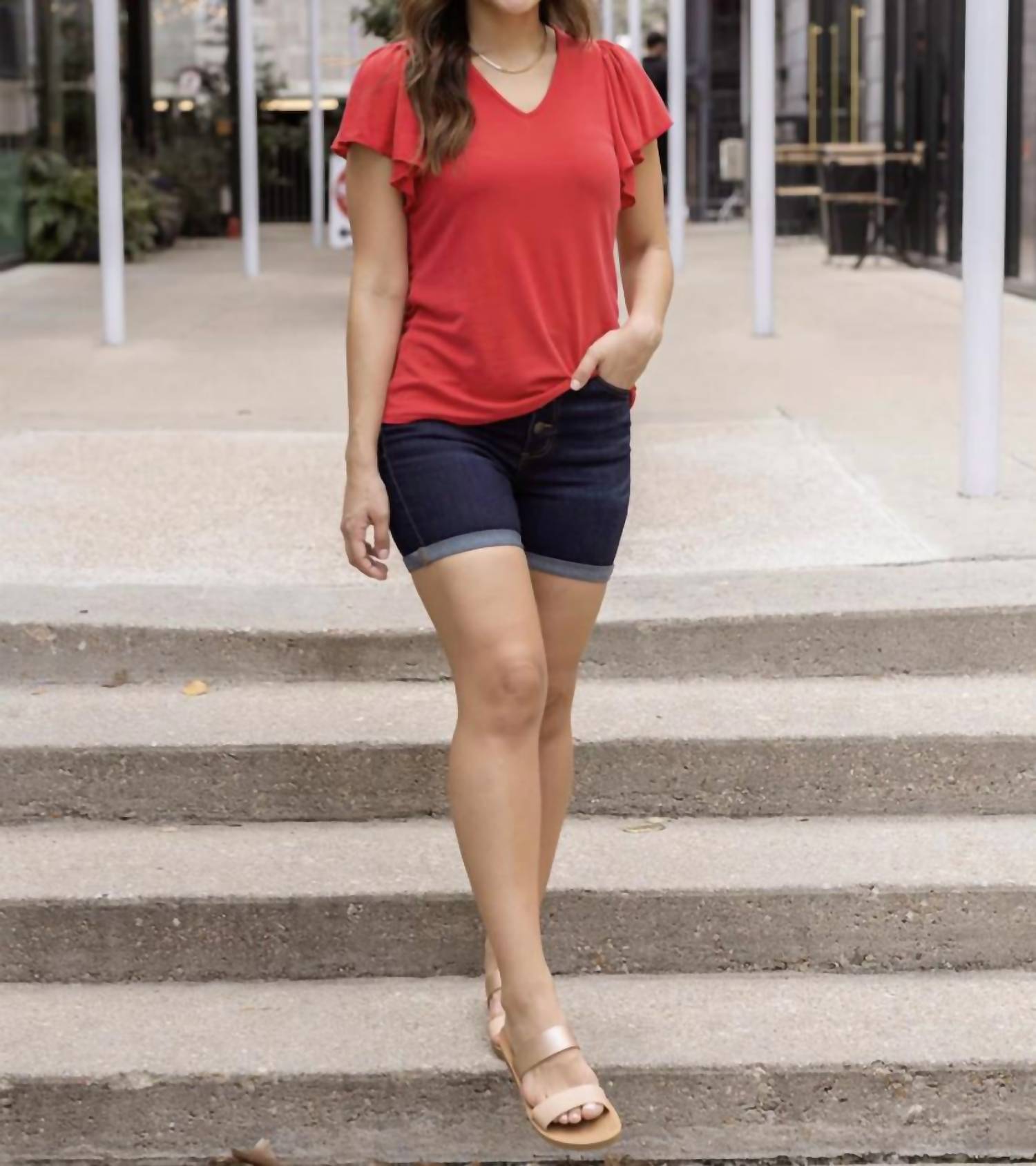 Grace & Lace - Flutter Sleeve Top
