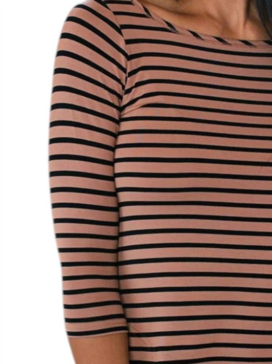 Yala - Rita Boatneck A-Line Bamboo Dress with Pockets