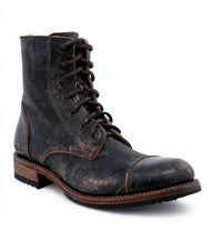 BEDSTU Men's Protege Combat Boot in black lux - men's boots