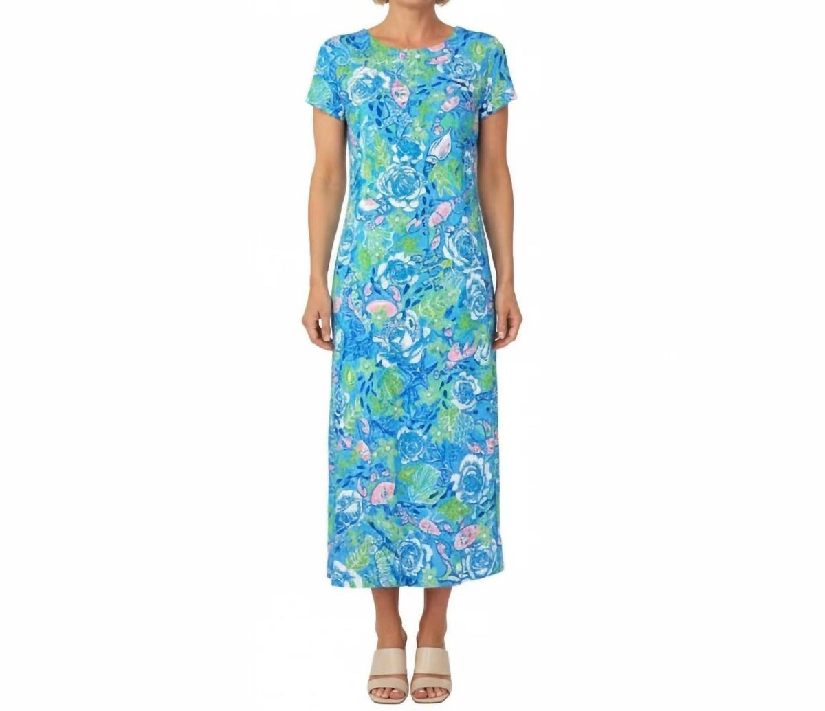 Katherine Way - Mackinac Island Midi Length Tee Shirt Dress