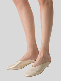 Forte Forte - Women's Metal Heel Metallic Mule