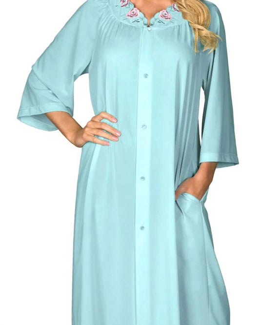 Shadowline Lingerie - Short 3/4 Sleeve Button Down Robe