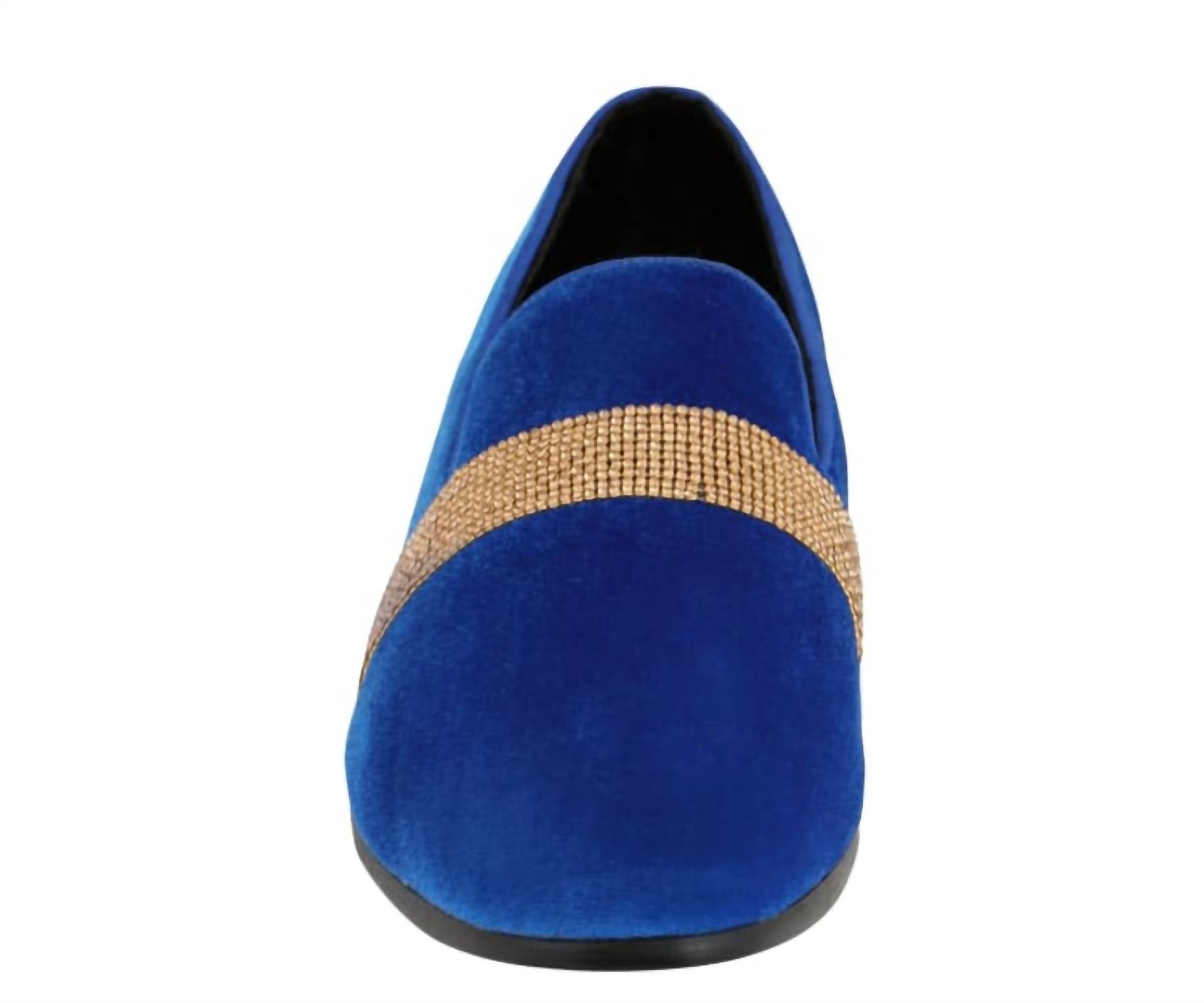 Amali Men's Monarch Loafer in royal gold - men's loafer - alternate view