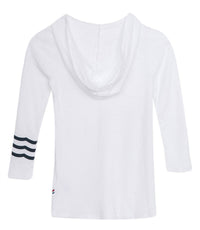 SOL ANGELES Loop Terry Tunic Dress in white - women's dress - view 5