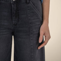 KUT FROM THE KLOTH Meg High Rise Wide Leg Jeans in enjoy grey - women's jeans - view 4