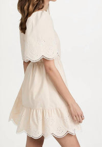 English Factory - Embroidered Scallop Dress