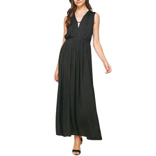 Pinch - Shayla Satin Sleeveless Neck Dress