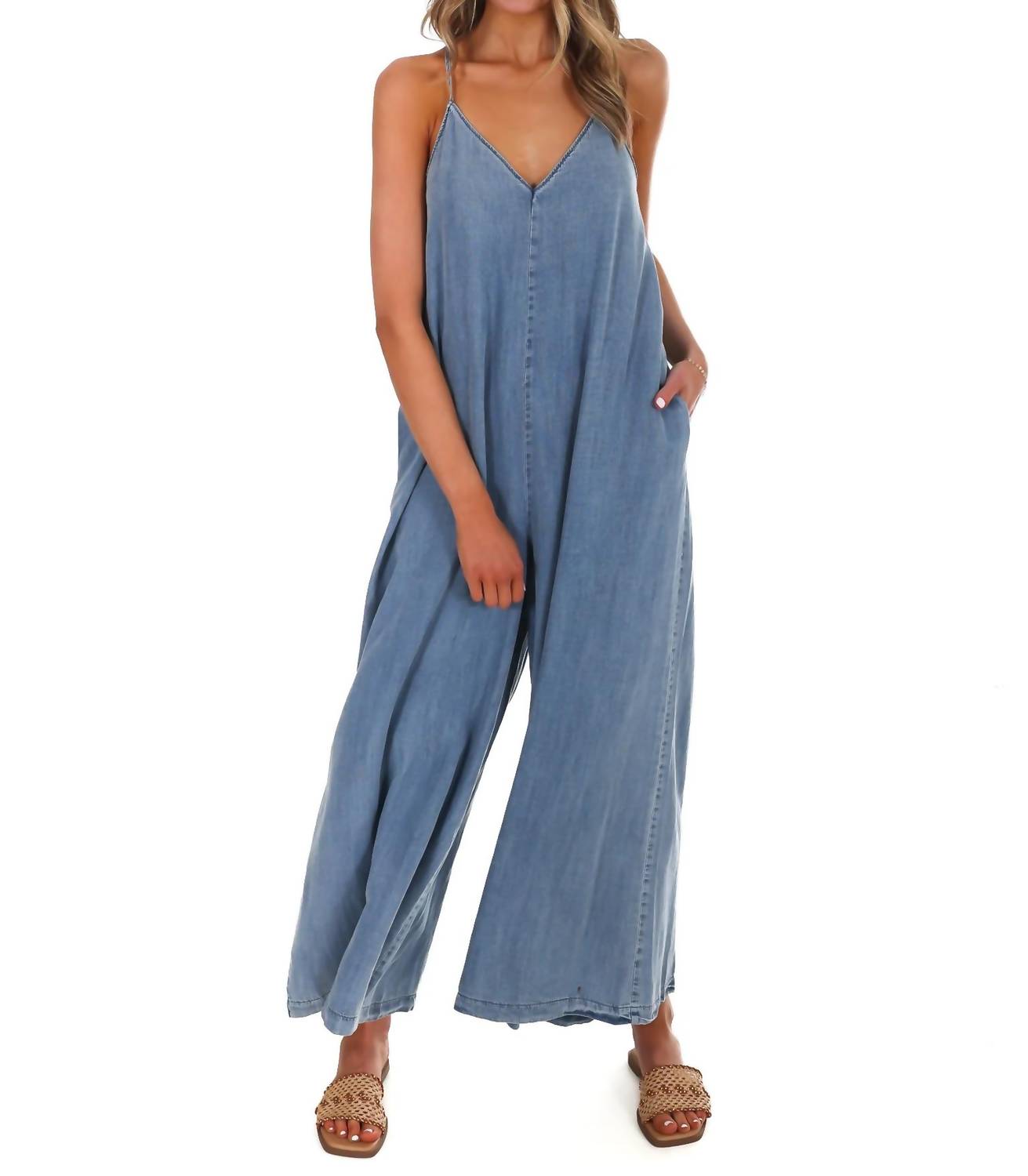 Mustard Seed - Women's All Joy V Neck Jumpsuit