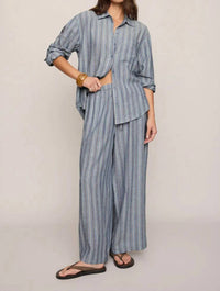 Z Supply - Perfect Striped Linen Button Up