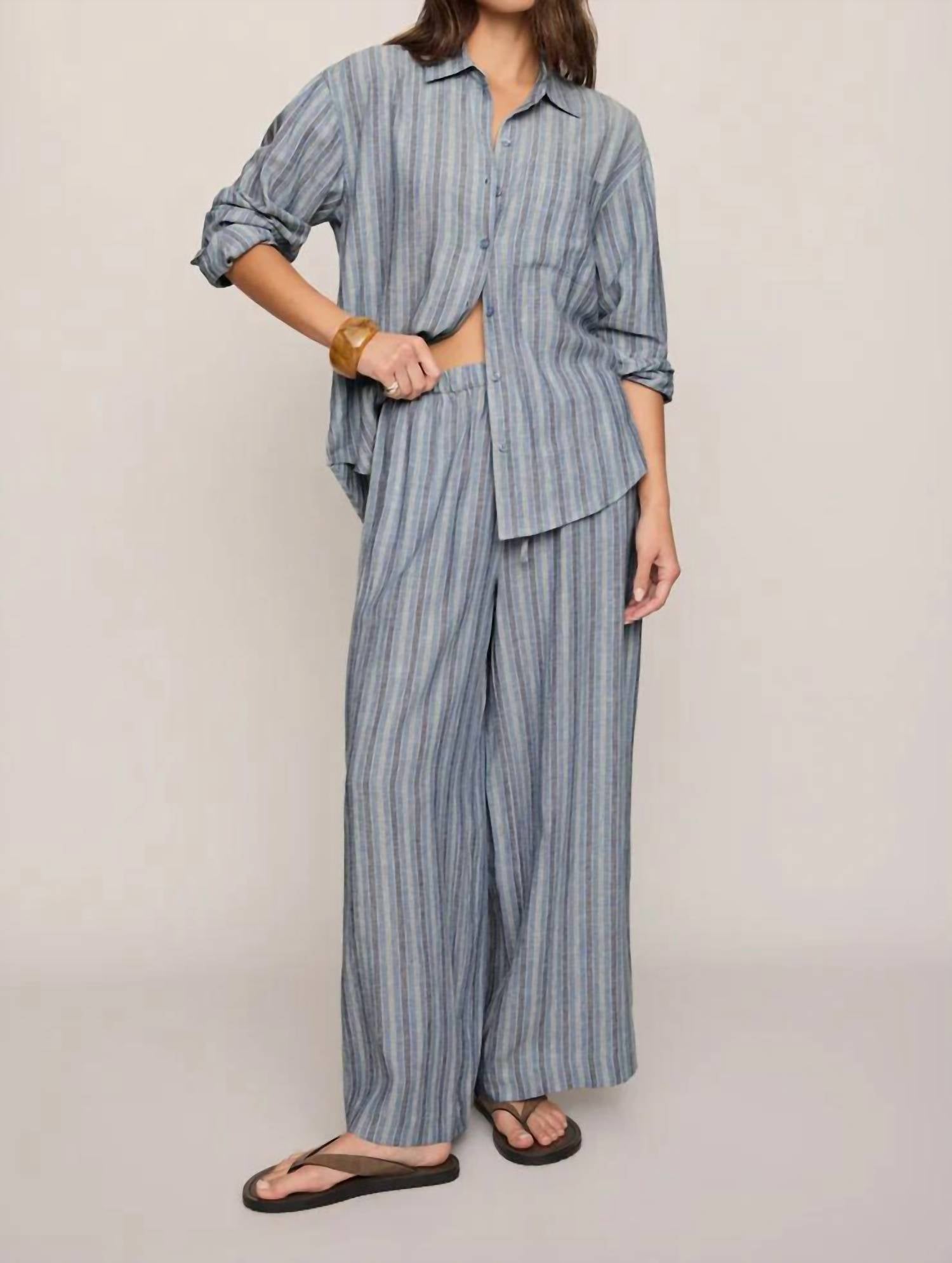 Z Supply - Perfect Striped Linen Button Up
