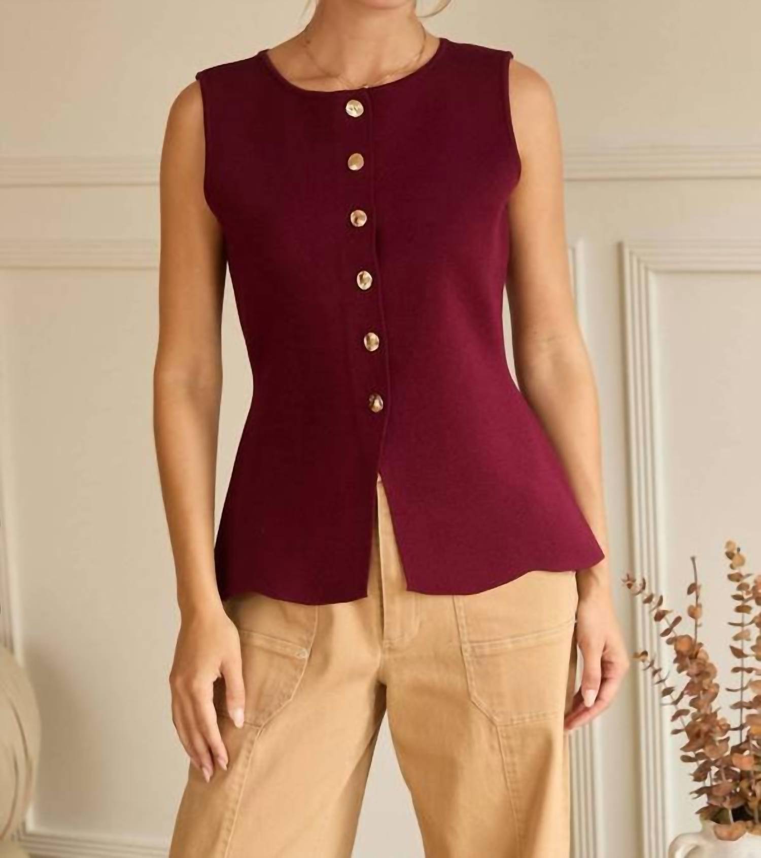 Skies Are Blue - Knit Peplum Sweater Top