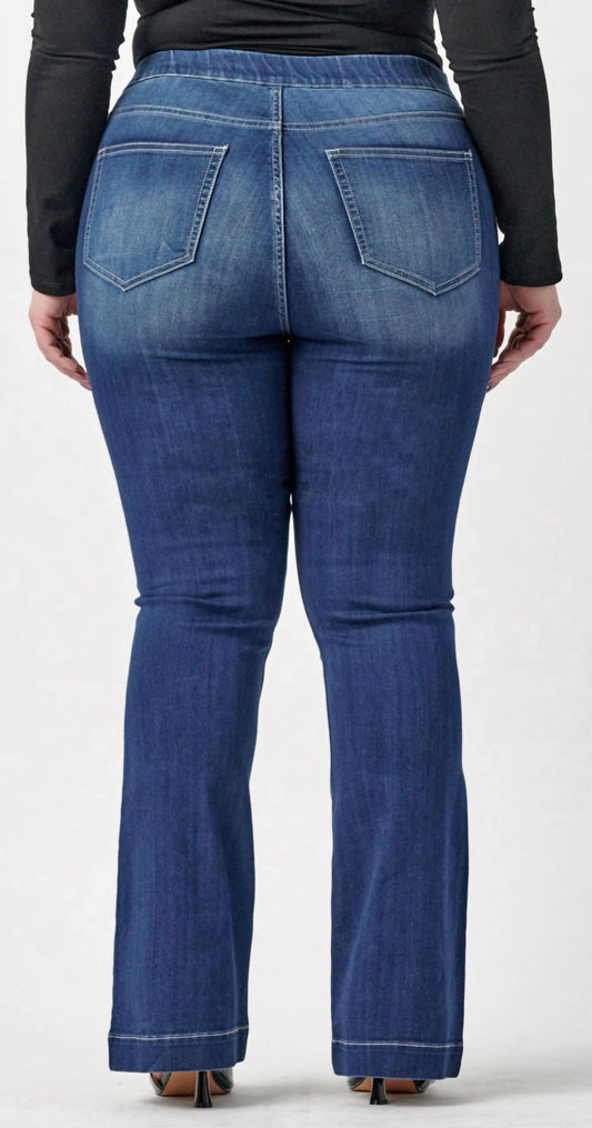 Cello - Mid Rise Flare Jeggings - Plus