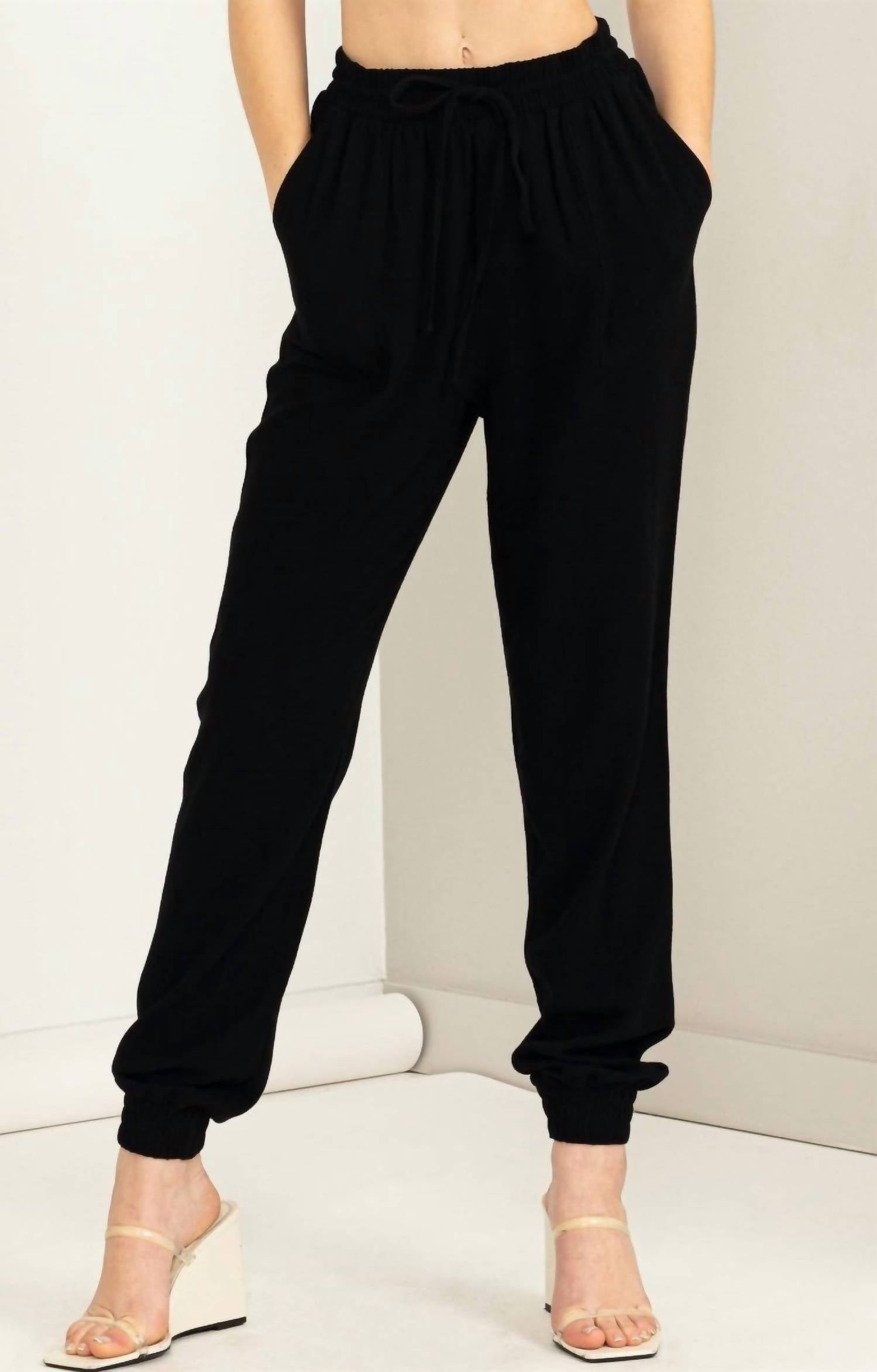 Hyfve - Anytime Linen Drawstring Jogger Pants