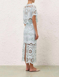 Zimmermann - Awaken Embroidered Bodice Top