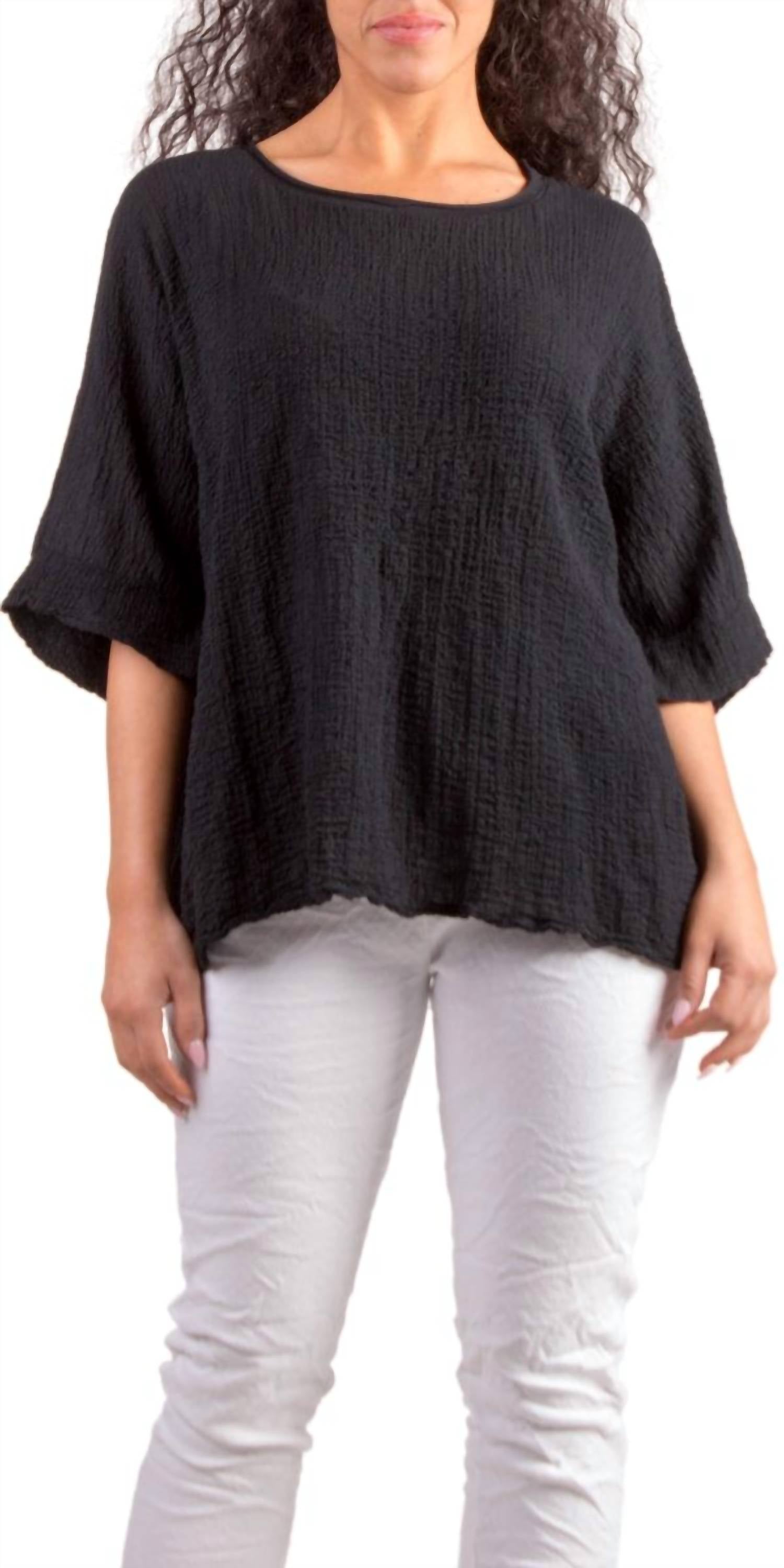 Gigi Moda - Rina Waffle Cotton Top