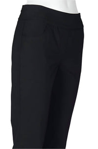 Carre Noir - Women's Canded Waist Slit Cuff Pants