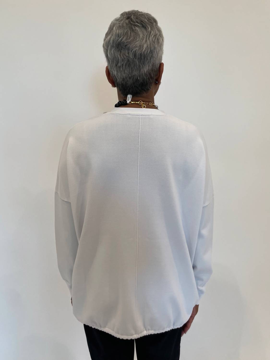 Billie - Susana Knit Boxy Drawstring Long Sleeve Cardigan