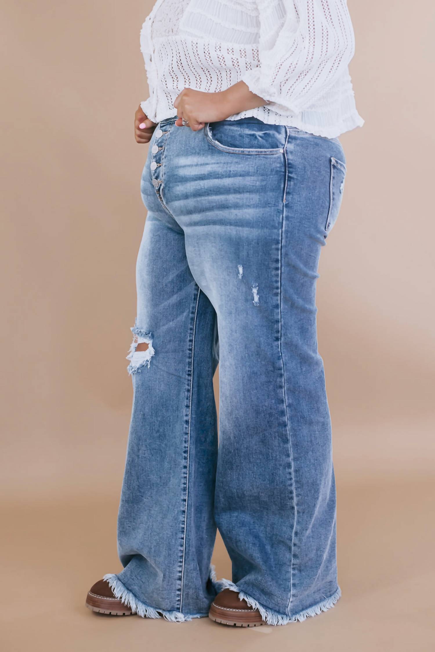 Risen - Wilder Wide Leg Mid Rise Jean