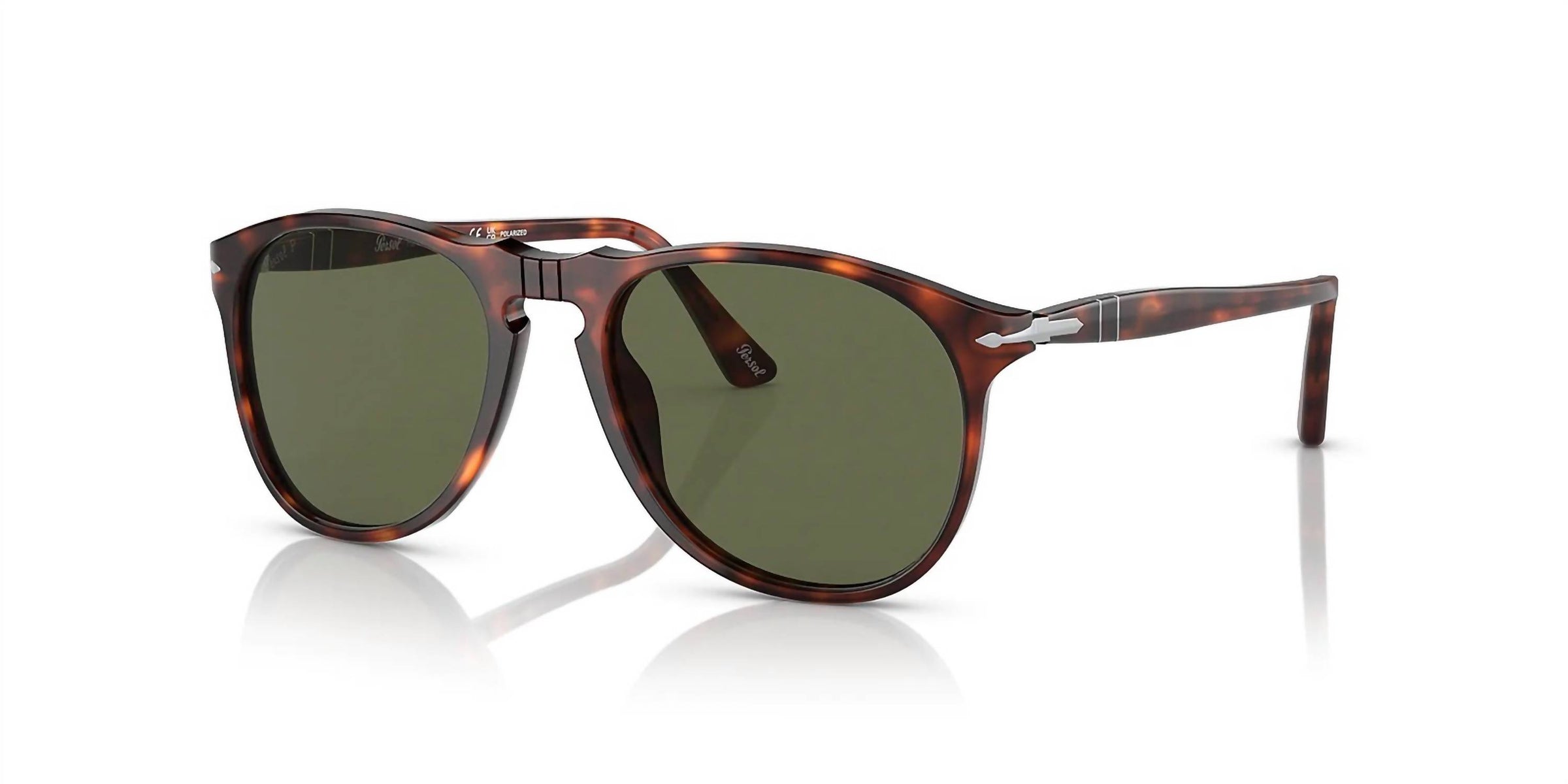 Persol - 9649s | 9649s 24 - 58 | 55 | Havana | Green | Polarized