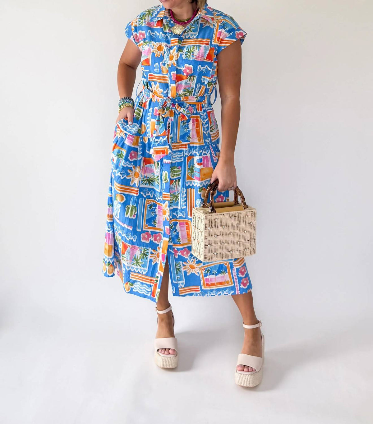 Karlie - Midi Shirt Dress