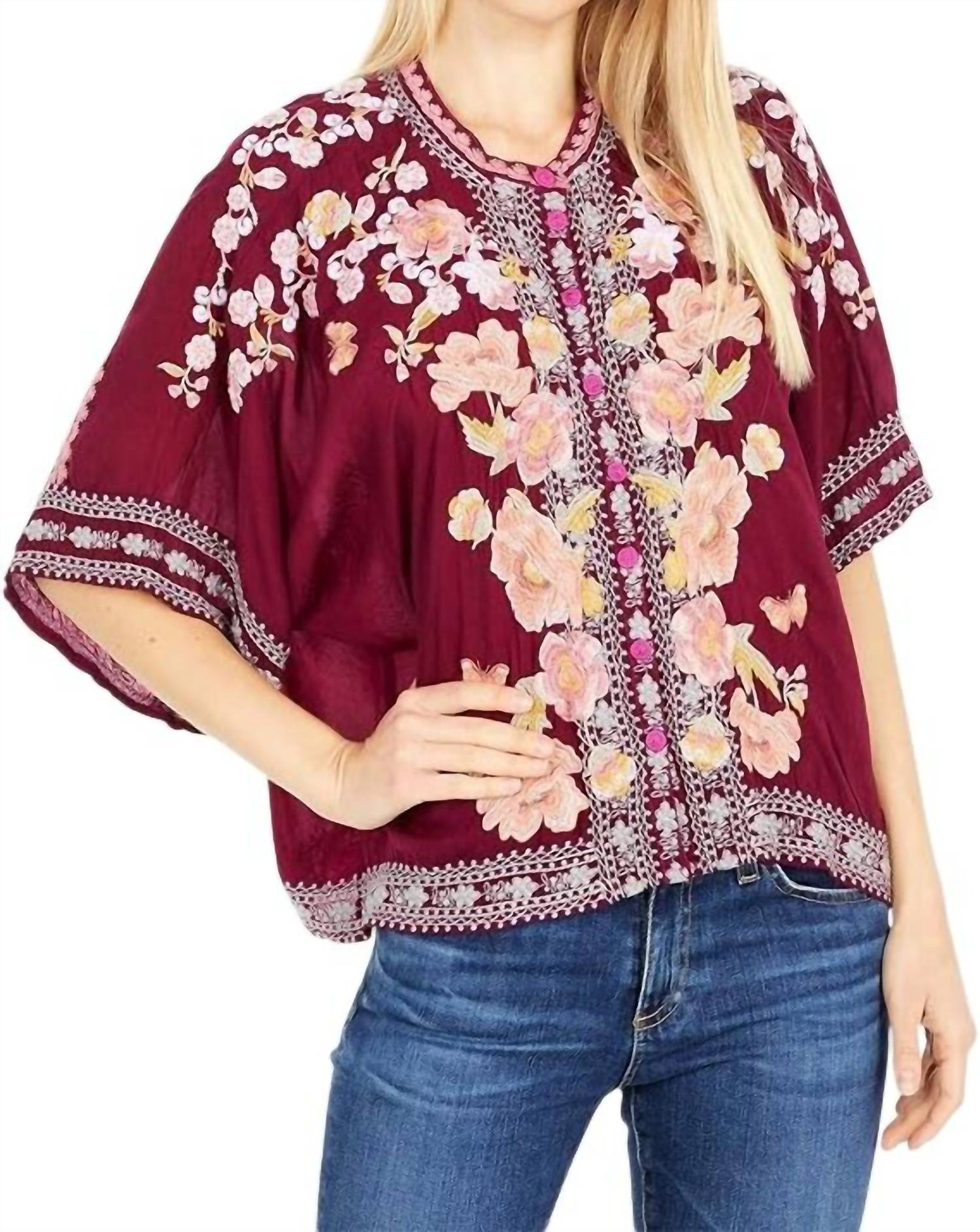 Johnny Was - Edyth Embroidered Blouse