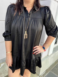 Pinch - Satin Collared Dress