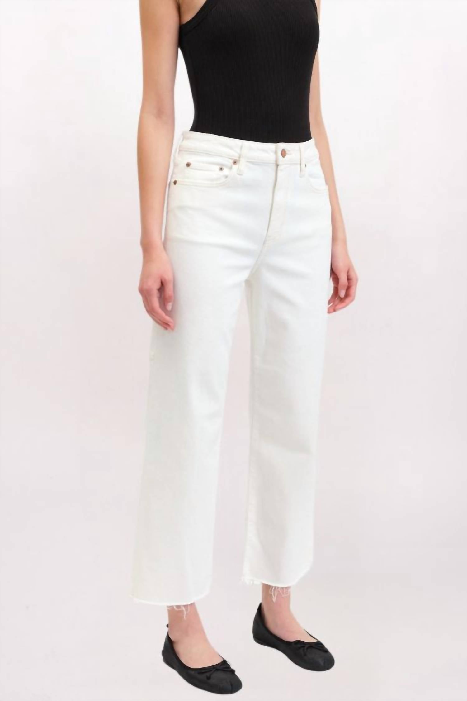 DAZE Sundaze Ankle Straight Leg Jeans in sandy - women's jeans - alternate view