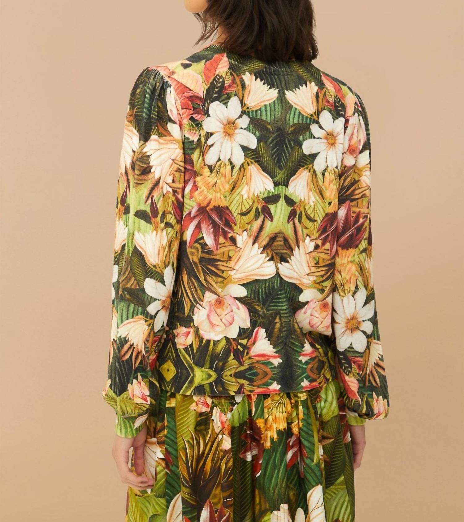 Farm Rio - Knit Botanical Forest Cardigan