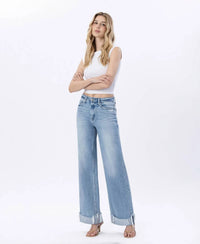 Flying Monkey - Super High Rise Cuffed Denim Jeans