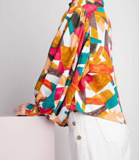 Ee:Some - Geometric Printed Blouse