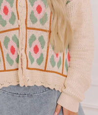 So Me - Floral Button Down Cardigan