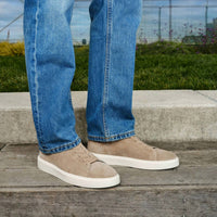 To Boot New York - Men's James Suede Stretch Lace Luxury Low-Top Sneakers
