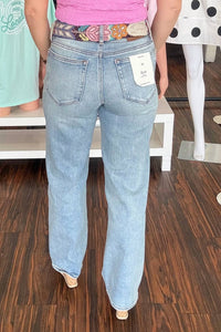 Hidden - Mid Rise Straight Jeans